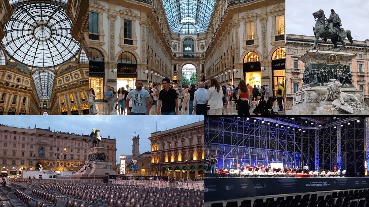 Milano Galleria Vittorio Emanuele II  monumento a Vittorio Emanuele II  Italia