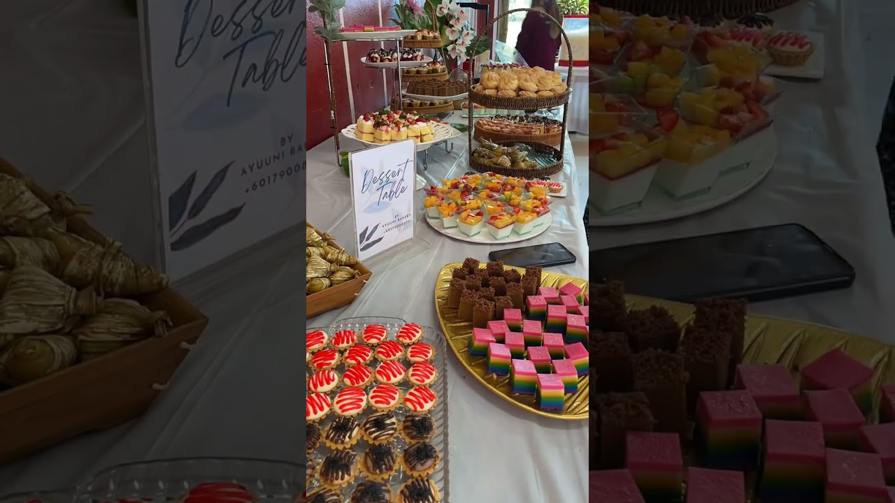 Desert table for retirement event/majlis persaraan