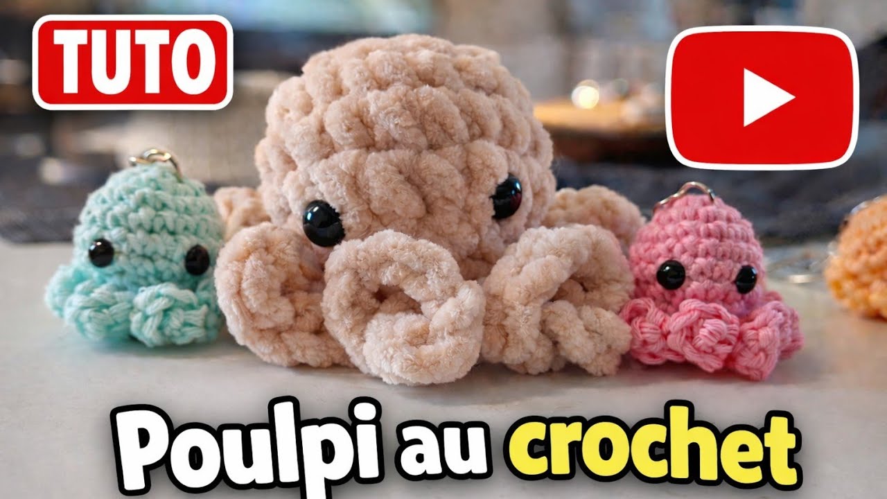 Poulpe Amigurumi Adorable et Facile (Débutant) Crochet 