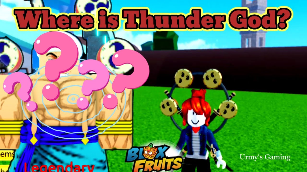 Where is Thunder God?/ Upper skyland/ Urmy's Gaming/ #roblox #bloxfurit
