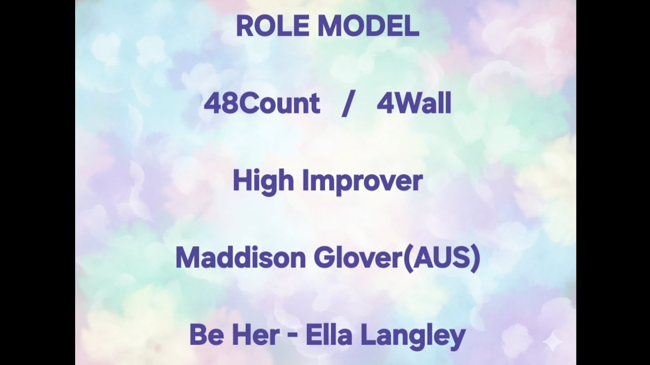 ROLE MODEL - LINE DANCE(DEMO)