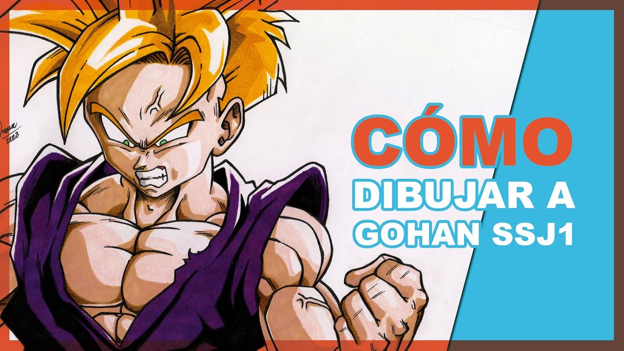 Como dibujar a ¡GOHAN SSJ1! 😱 PASO A PASO 😎