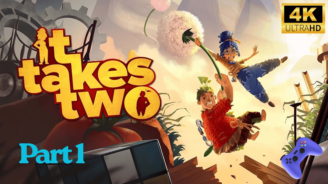 It Takes Two PS5 Walkthrough Part 1 | Rose’s Room & Space Stage | 4K 60FPS Co-Op Adventure