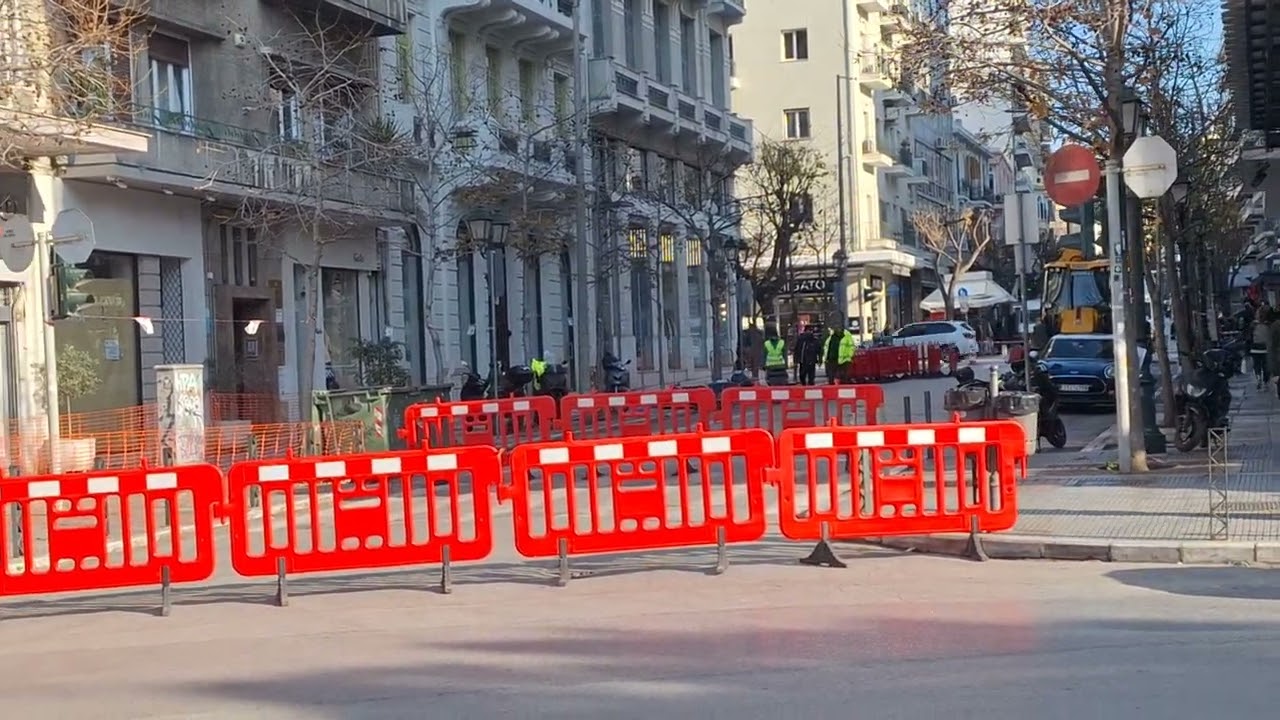 Θεσσαλονίκη: Κλειστή η Αγίας Σοφίας για την πεζοδρόμηση 19/01