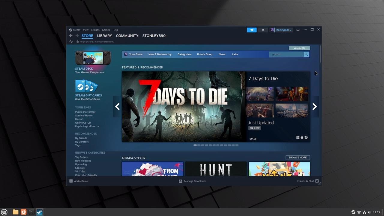 Как установить Steam на Linux Mint