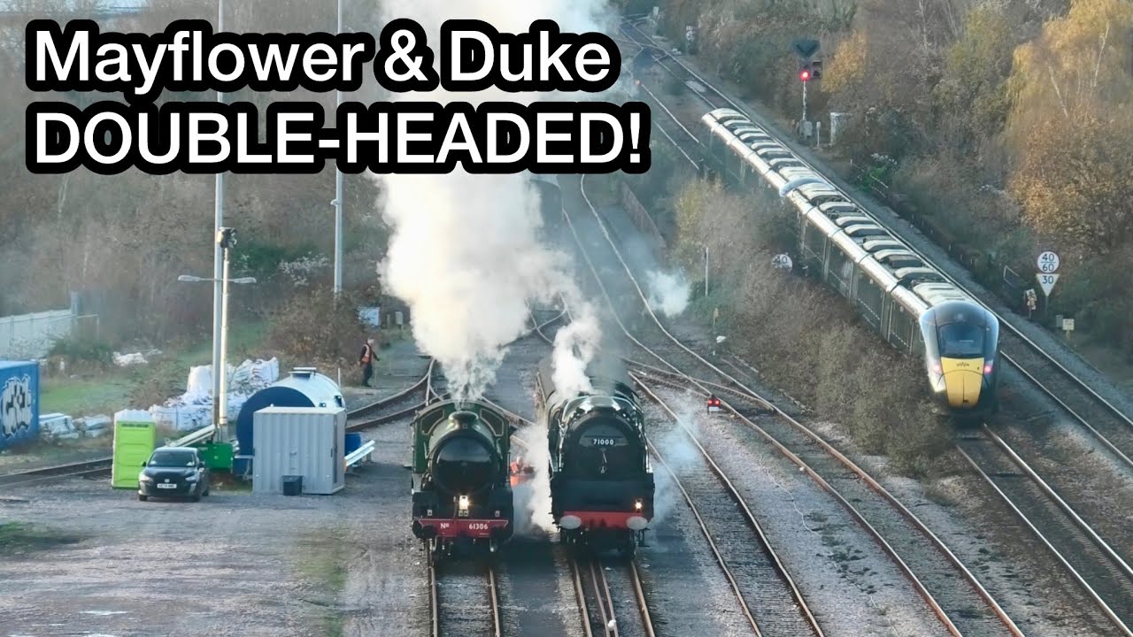 61306 ‘Mayflower’ & 71000 ‘Duke of Gloucester DOUBLE-HEADED at Bristol East Depot