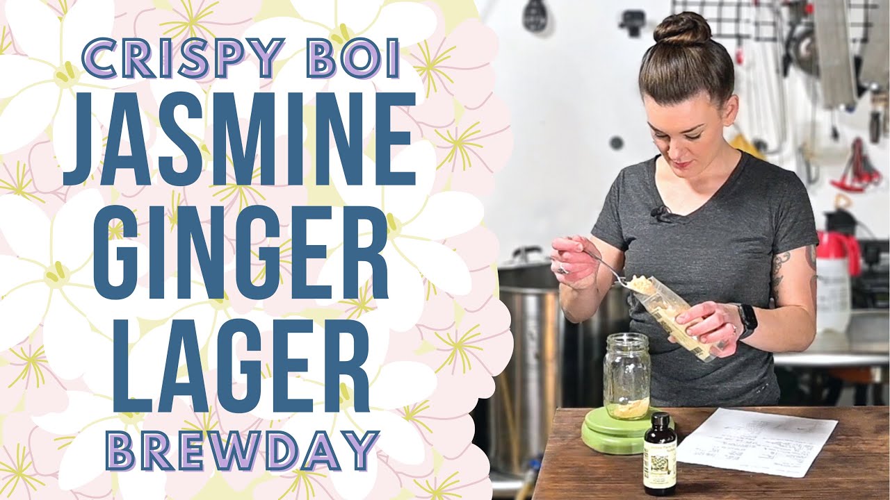Crispy Jasmine Flower Ginger Lager Brewday