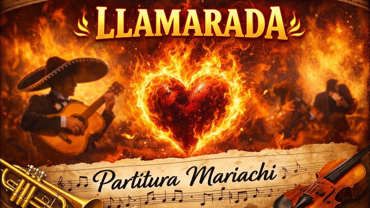 LLAMARADA | Partitura Mariachi #LuisMiguel