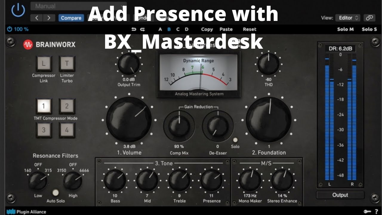 Brainworx | BX_MasterDesk (Mastering Software DIY)