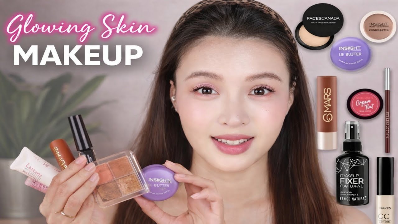 Glowing Skin Makeup That Looks Like Real Skin 😍 | USA Beauty Trend