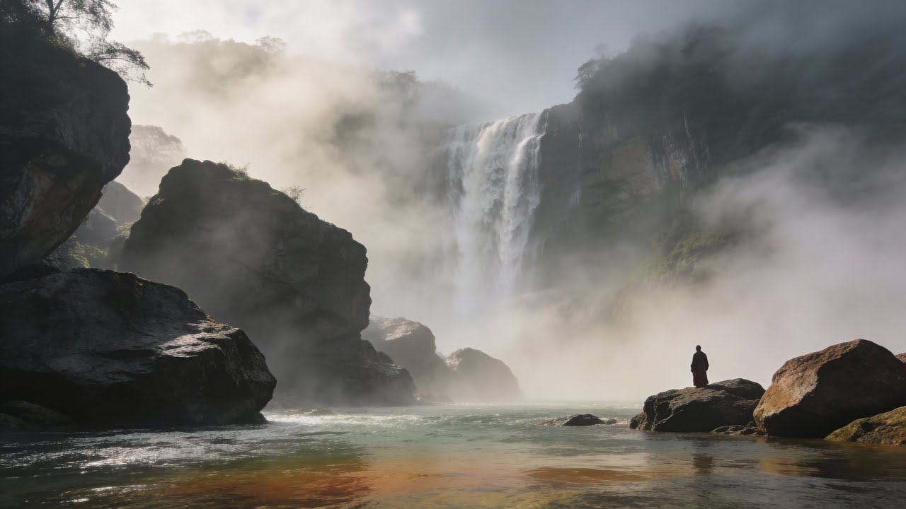 Deep Waterfall Meditation | 3 Hours of Pure Tranquility