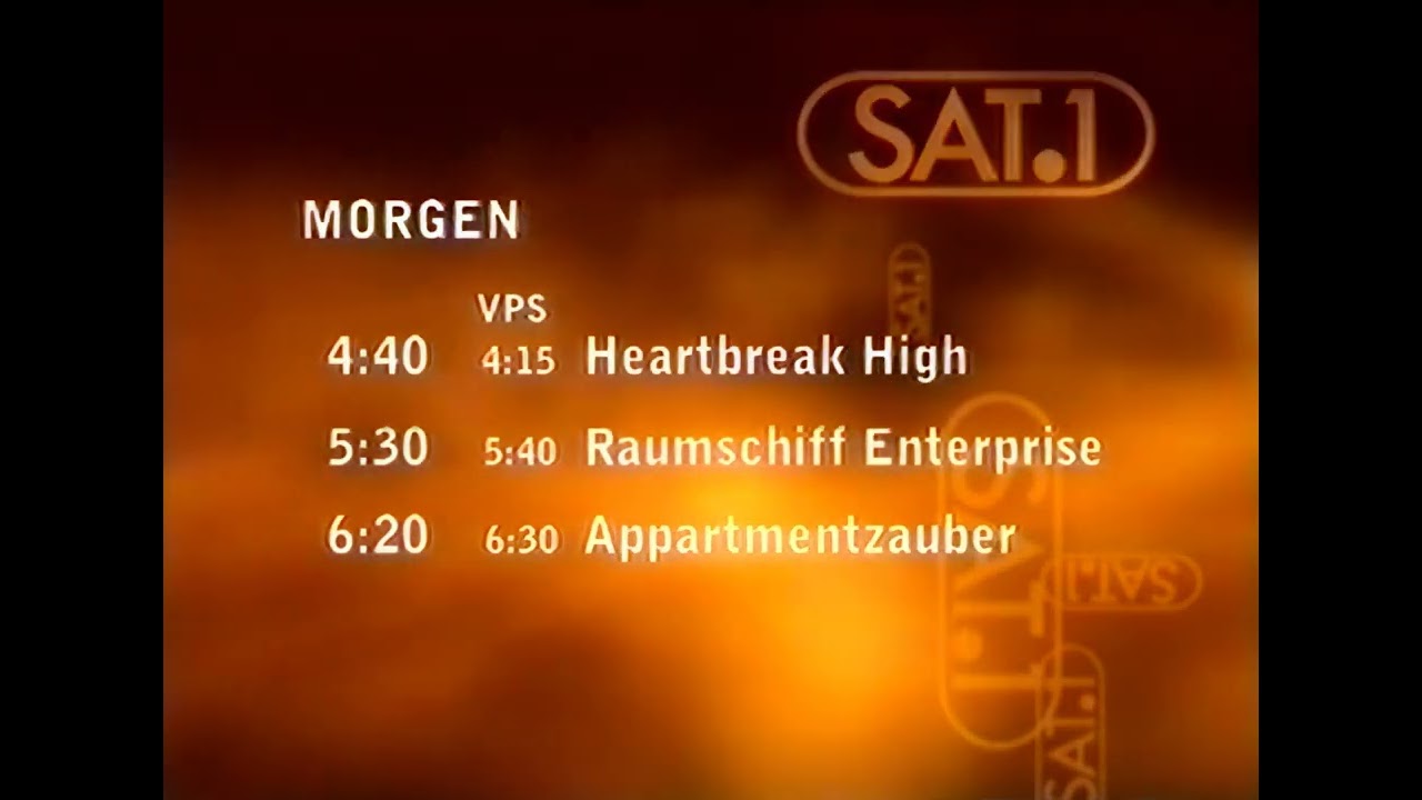 Sat1 1998 - Sendeplan