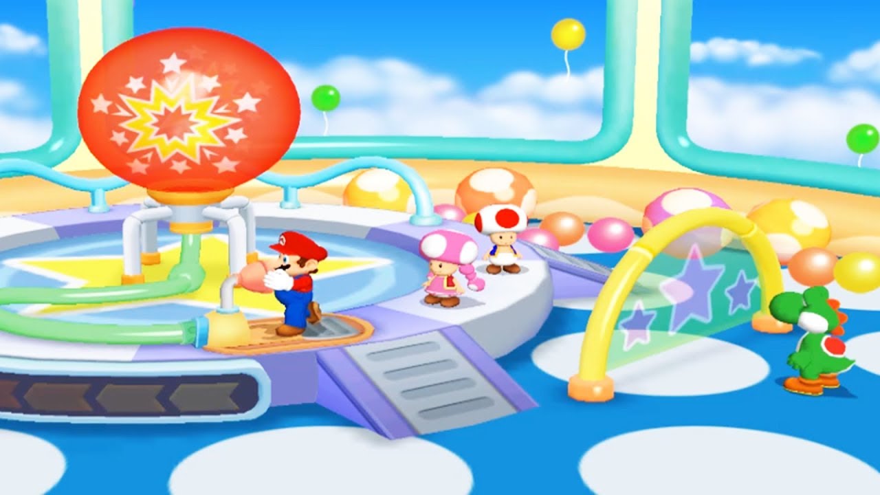 Mario Party 7 - Mario Vs Toad Vs Toadette Vs Yoshi - All MiniGames Cruise (Free Play Sub)