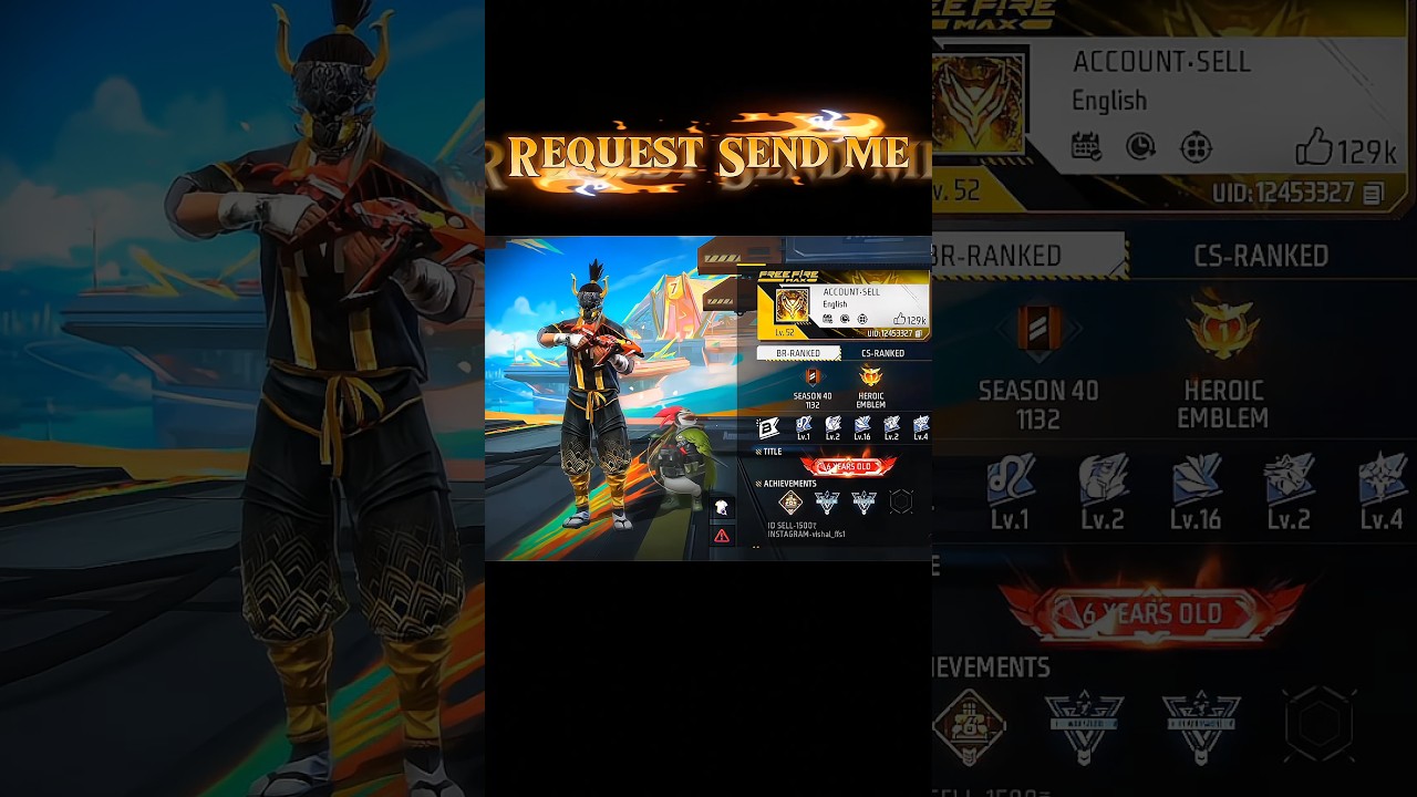 Account Sell Finally Friend Request Me #tgrnrz #shortsfeed #trending #friends #freefire