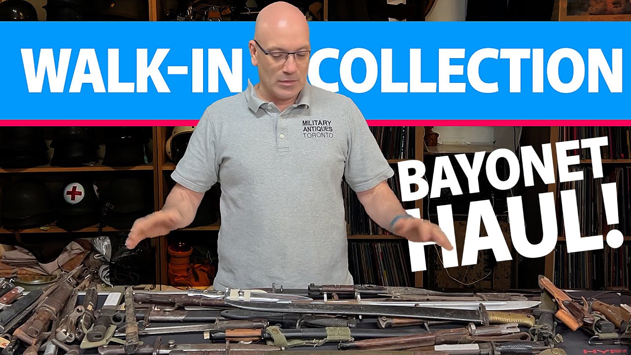 Massive Bayonet Haul Just Walked In! Rare U.S., British, Swiss, and Danish Military Blades Unboxed