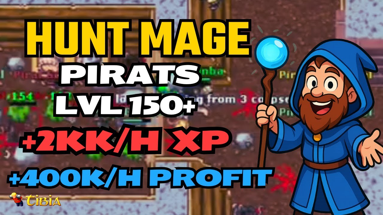 💥A Hunt Que Todo Mage lvl 150+ Precisa Testar! XP Alto + Muito Profit 🤑