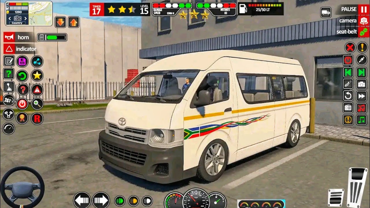 Van Volkswagen T2 Driver Simulator Brasil MiniBus Driving 3D Games - Van Game 2025 Android Gameplay