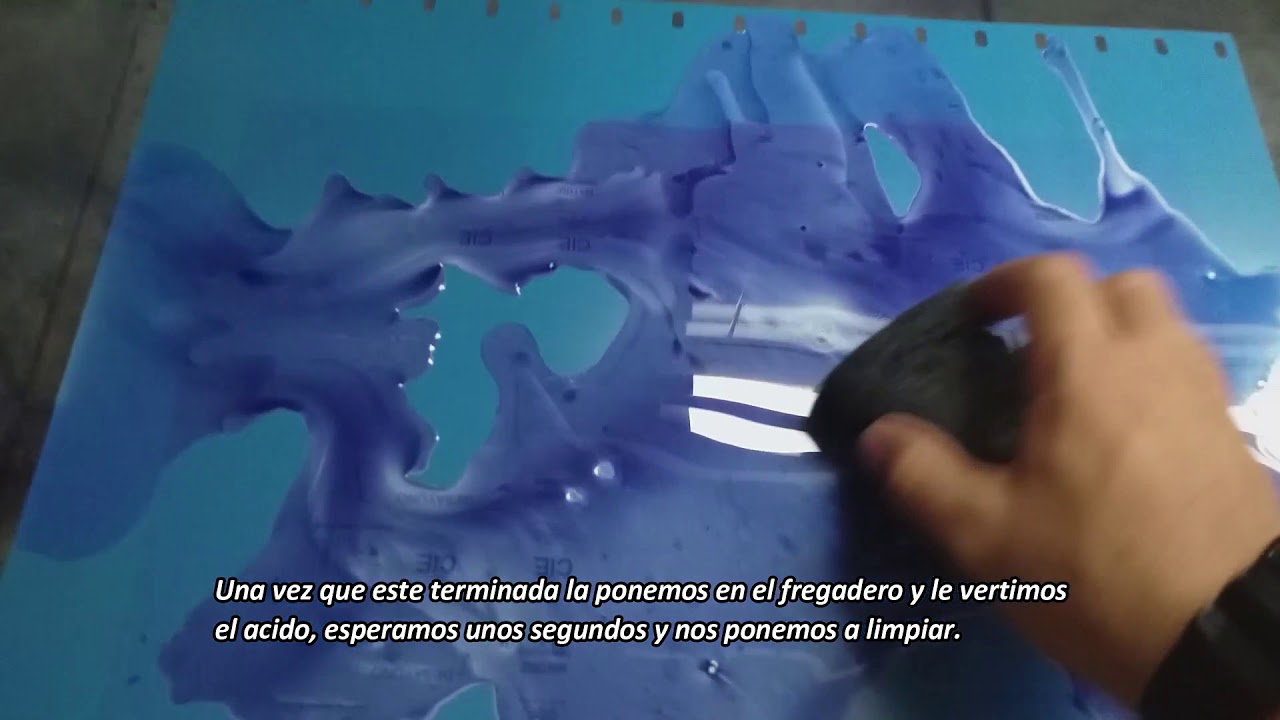 Como revelar una plancha offset