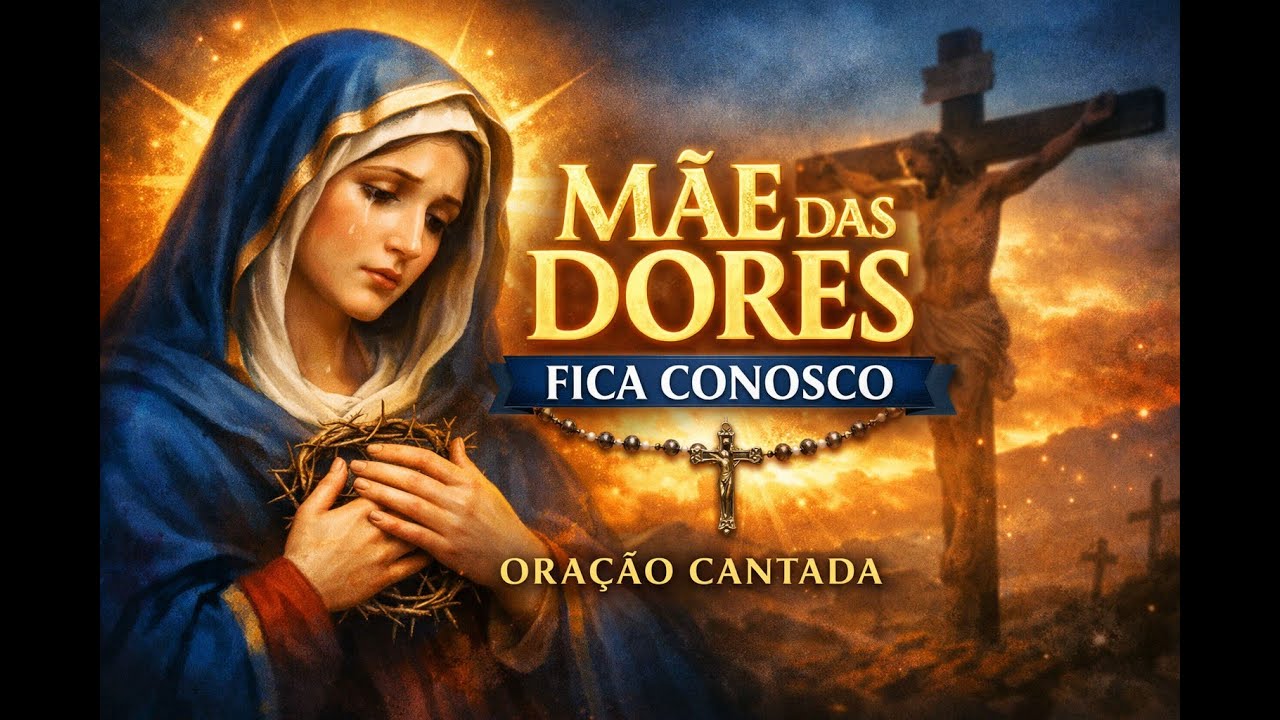 Mãe das Dores, Fica Conosco | Oração Cantada | Maria junto à Cruz