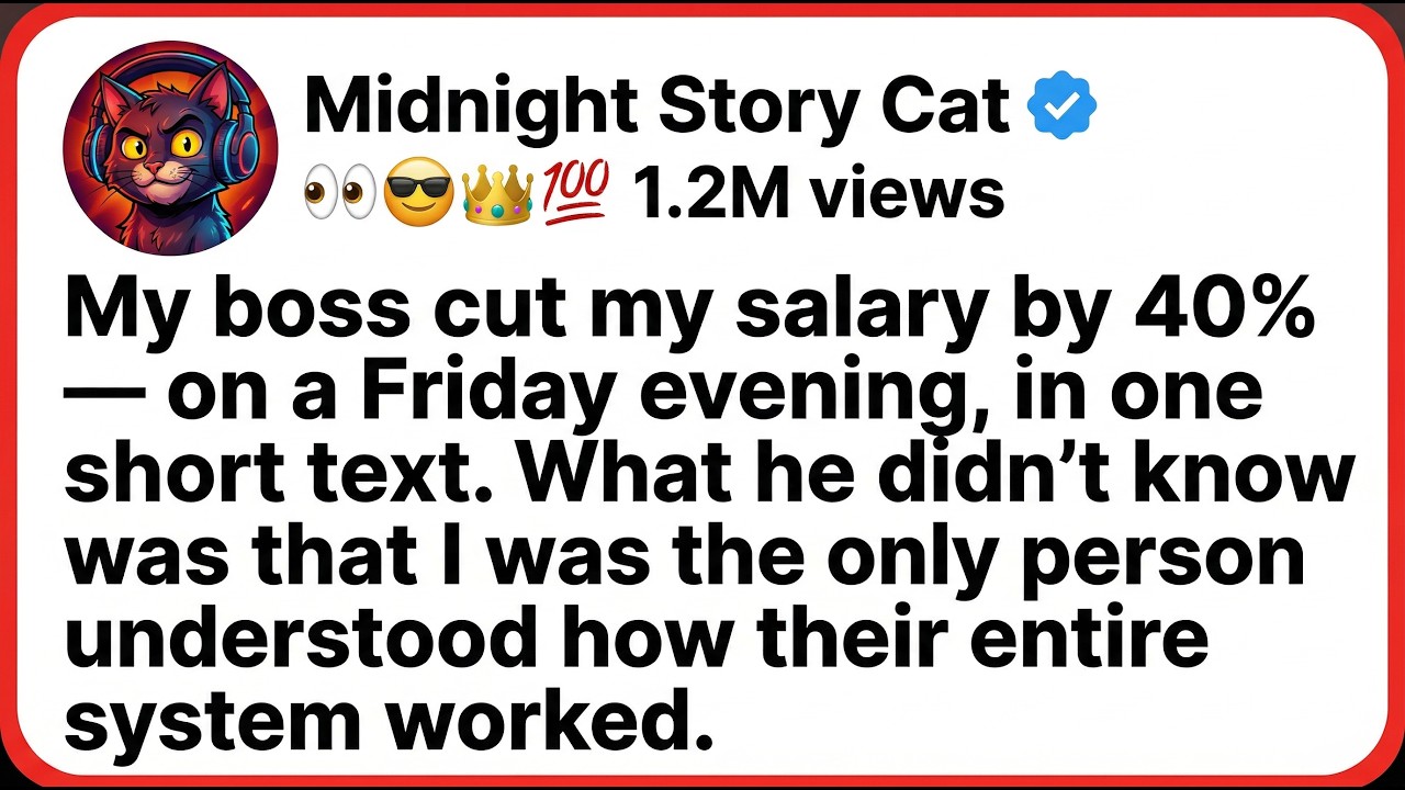 They Cut My Salary 40% on a Friday Night. The Company Collapsed 3 Months Later.