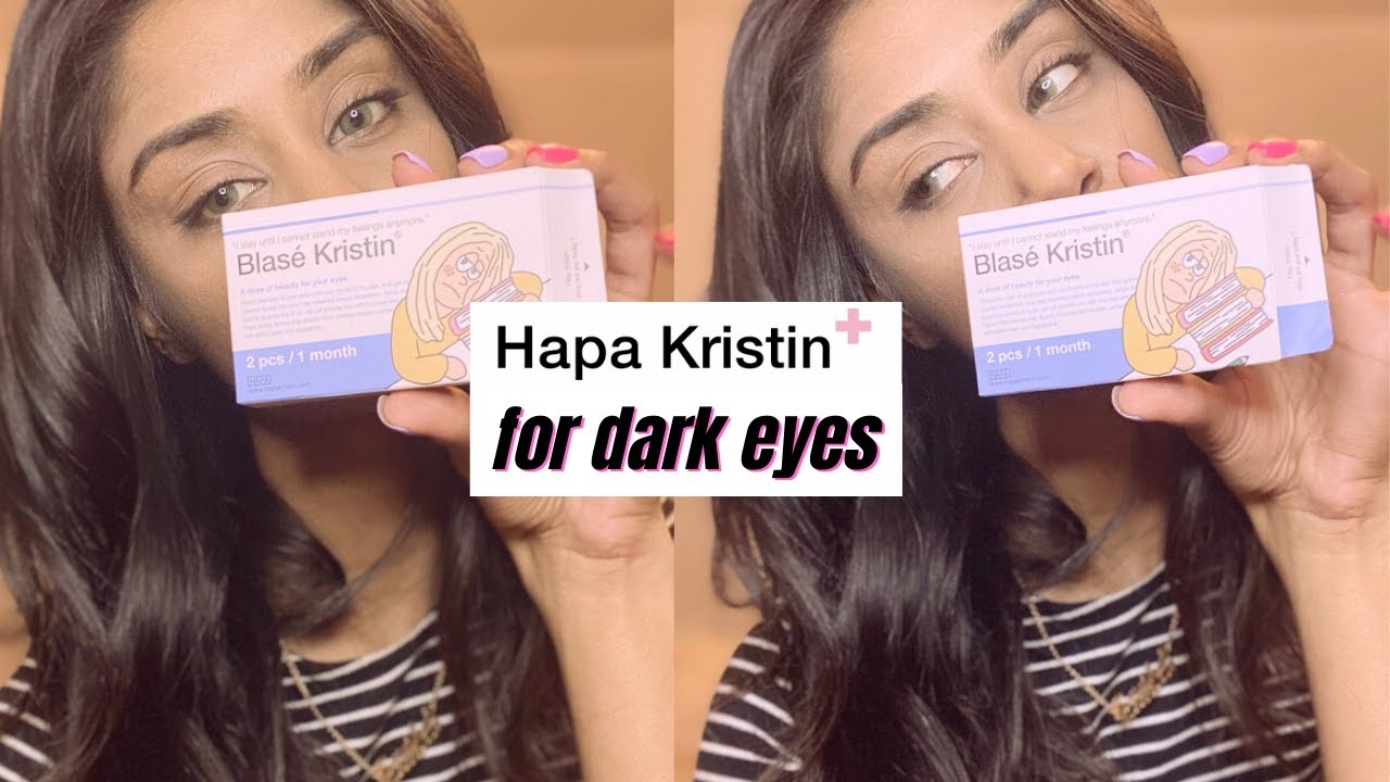 THE BEST NATURAL CONTACTS FOR DARK EYES: HAPA KRISTIN COLOURED CONTACTS!
