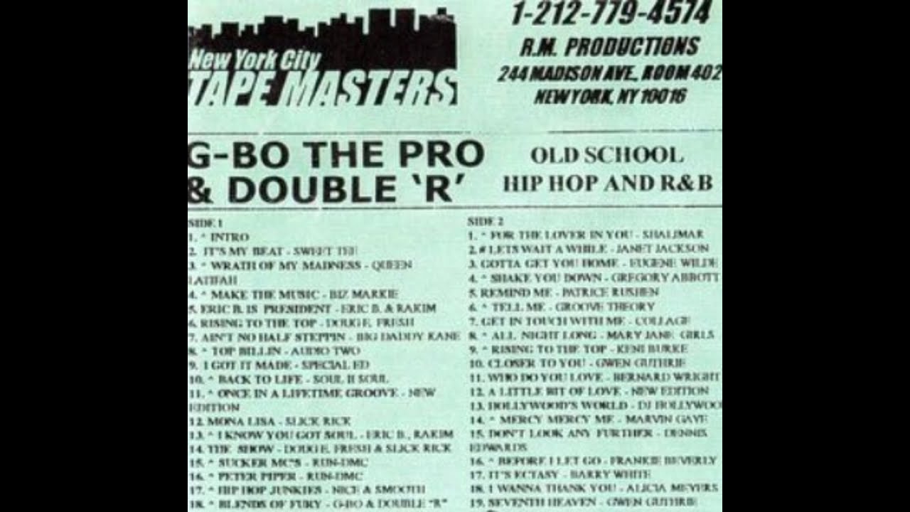 DJ Rei Double R & G-Bo The Pro - Old School Hip-Hop/R&B (199x)