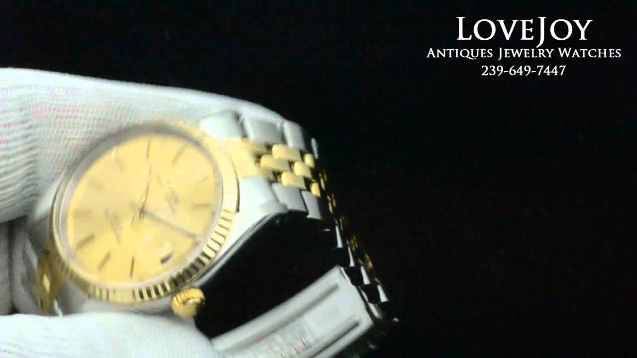 Rolex Tudor Oyster Date Prince Mens Watch QuickSet Rolex 75203 Two Tone
