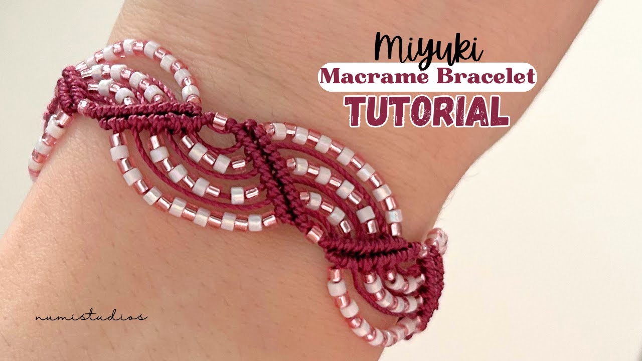 DIY Macrame Bracelet with Miyuki Beads
