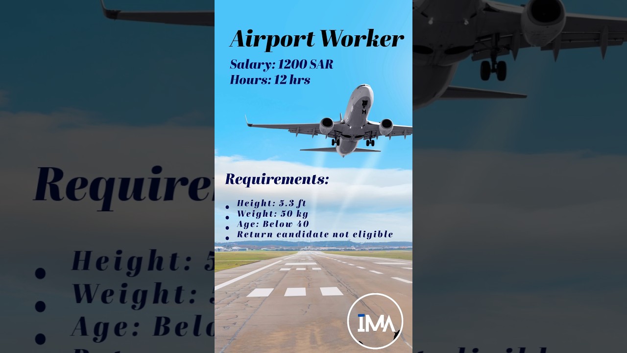 Airport Load & Unload Worker Needed. #jobsabroad  #gulfjob #itijobs #middleeastjobs #