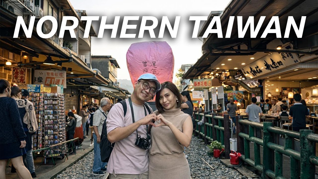 DAY 2/4 IN TAIWAN: Exploring Yehliu, Sky Lanterns in Shifen and Food trip in Jiufen | Laiza & EJ