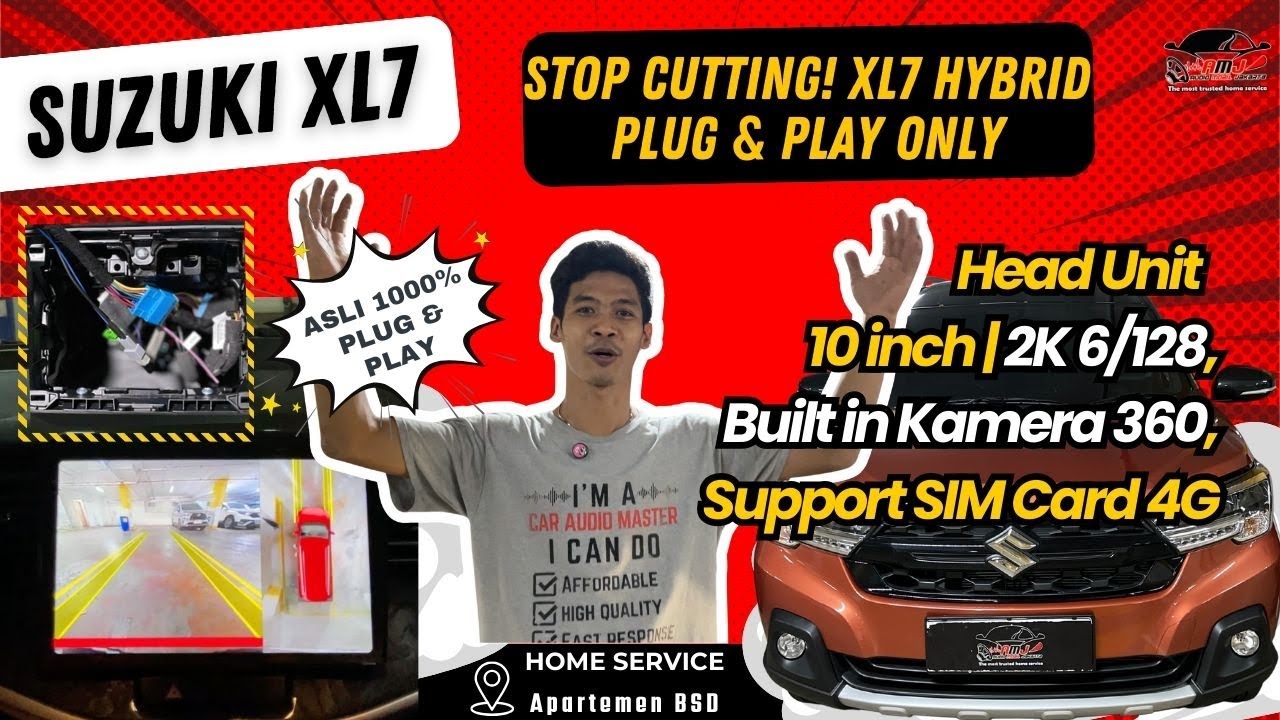 CUMA DI AMJ! SUZUKI XL7 HYBRID HEAD UNIT + 360 TANPA POTONG KABEL | PLUG & PLAY📍BSD
