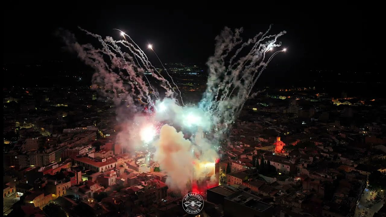 Entrada de Sant Fèlix. FM Vilafranca 2025. Vista de Dron
