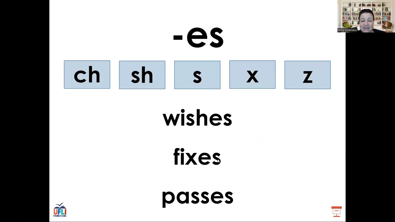 Ufli lesson 99  -s  -es