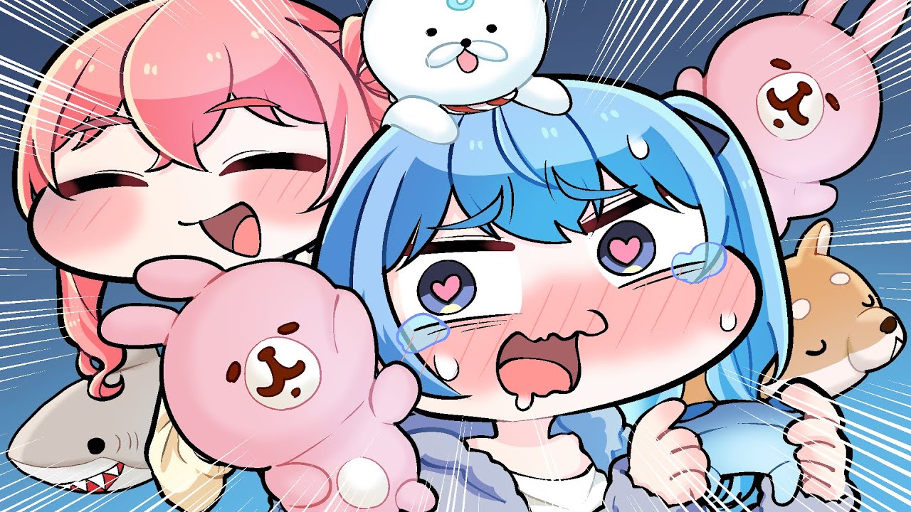 Sui-chan was attached by Anemachi with a stuffed toy【Komainu / Clip / Hololive】