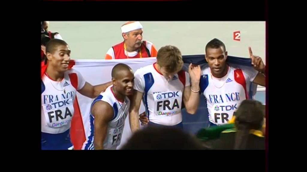 ATHLETISME - DAEGU 2011 - FINALE 4X100 M HOMMES