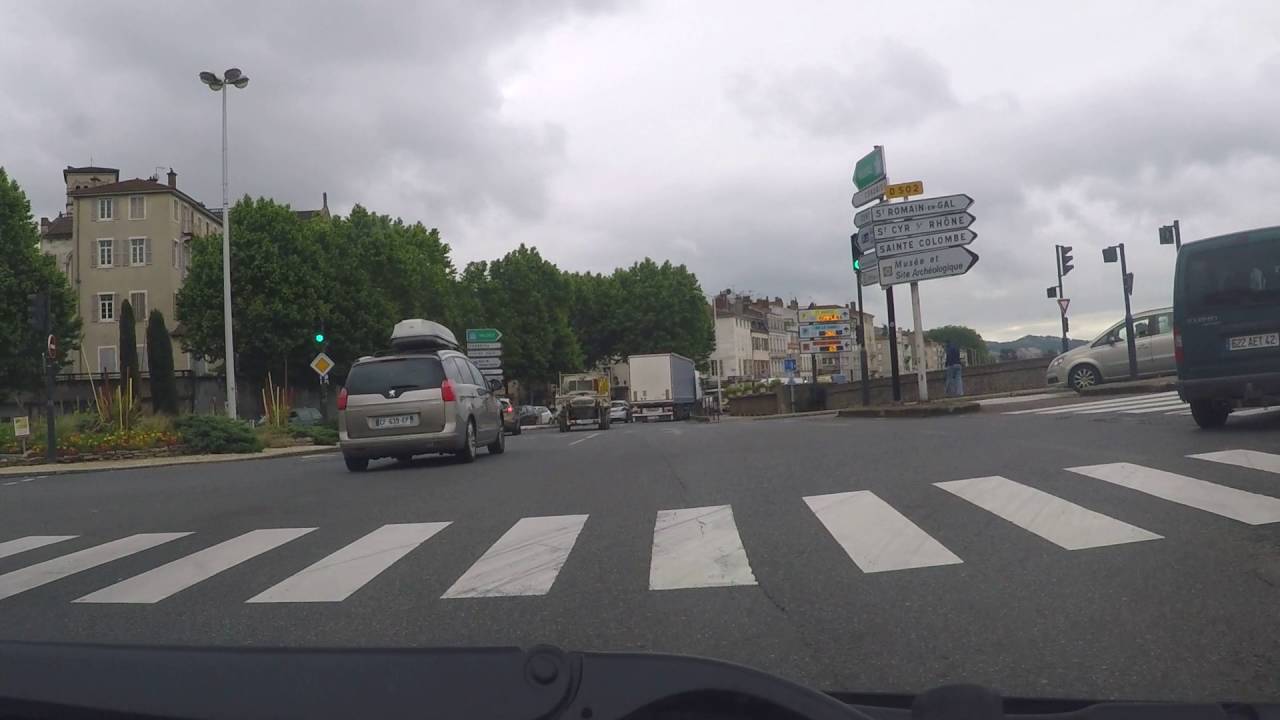 France by Autoroute - Vienne - N7 south by the Rhone