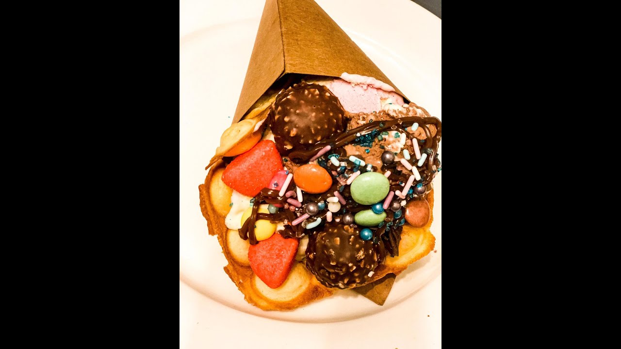Как приготовить Гонконгские вафли дома/How to Make Bubble Waffles /вафли с Мороженным