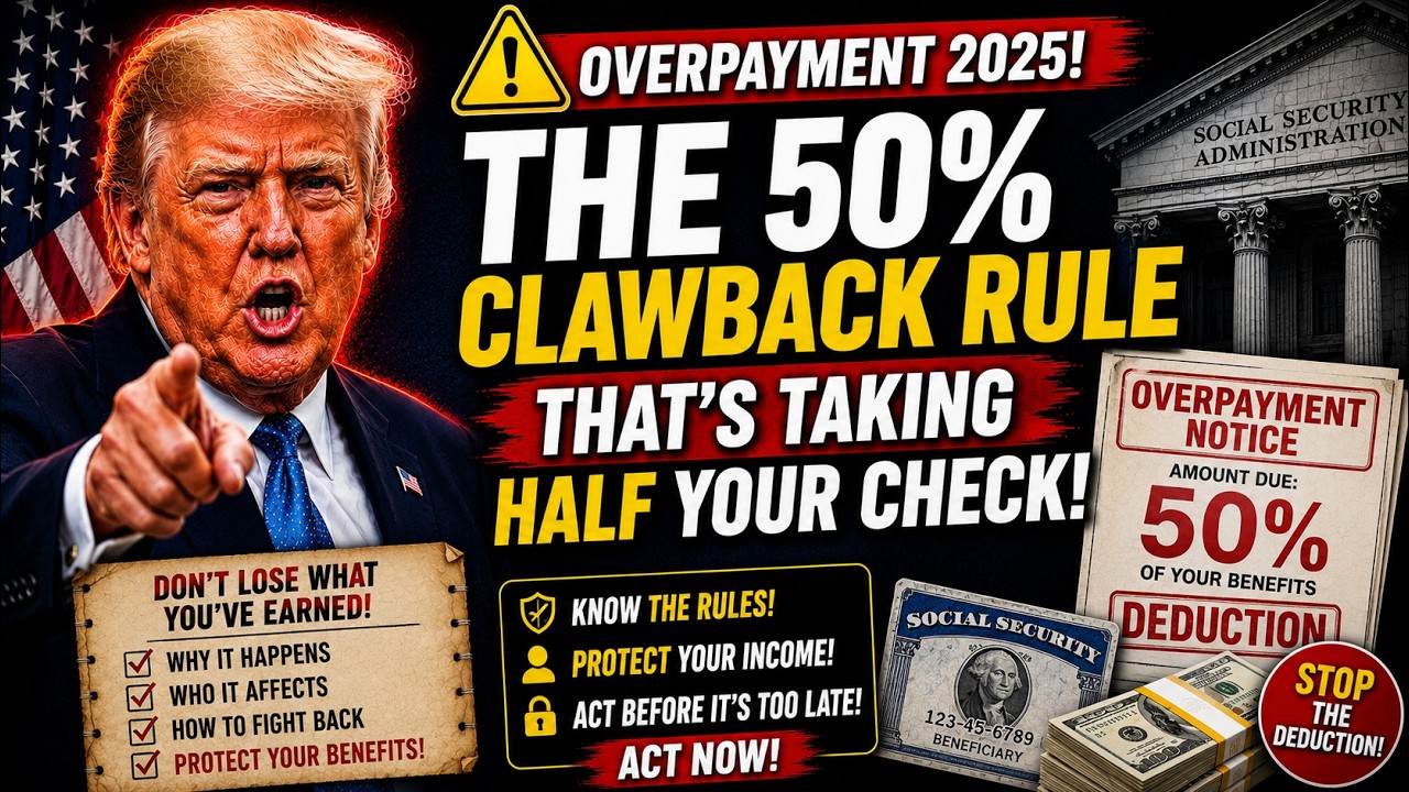 Social Security Overpayment 2025 &mdash; The 50%  Clawback Rule That's Taking Half Your Check