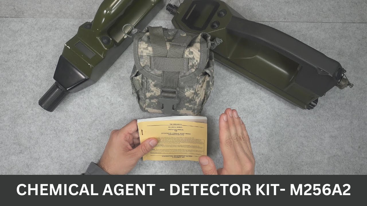 M256A2 - MILITARY CHEMICAL AGENT -  DETECTOR KIT - visually compare to RAID M100 and CAM