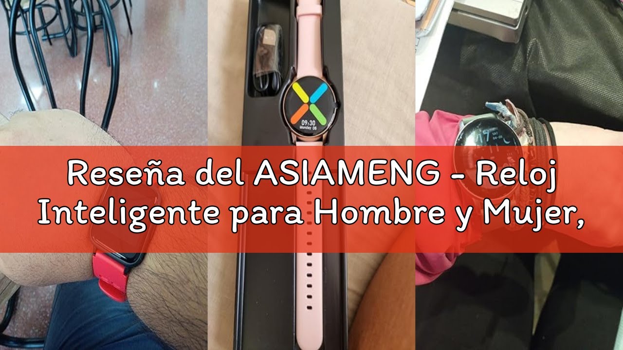 Reseña del ASIAMENG - Reloj Inteligente para Hombre y Mujer, Reloj Deportivo con cardiofrequenciómet