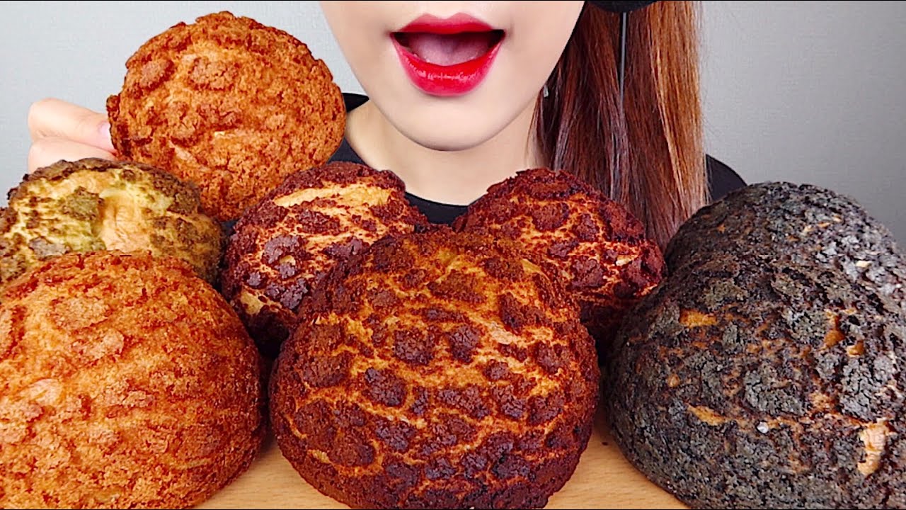 ASMR COOKIE CHOUX MUKBANG 쿠키슈 먹방 eating sounds