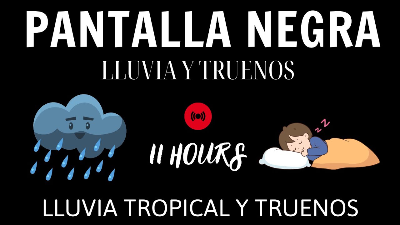 Sonidos de Lluvia Tropical y Truenos para un Sueño Relajante