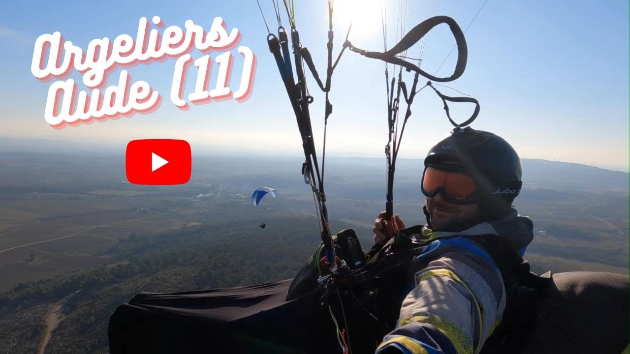 PARAPENTE à ARGELIERS (11), une journée de Février 2023 4K