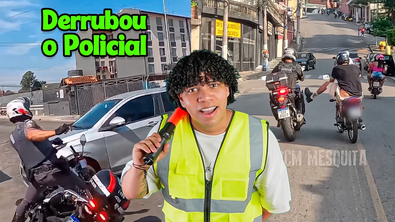 Derrubou o Policial, ficou com medo e pediu socorro pra PM | Fugas de Motos #23