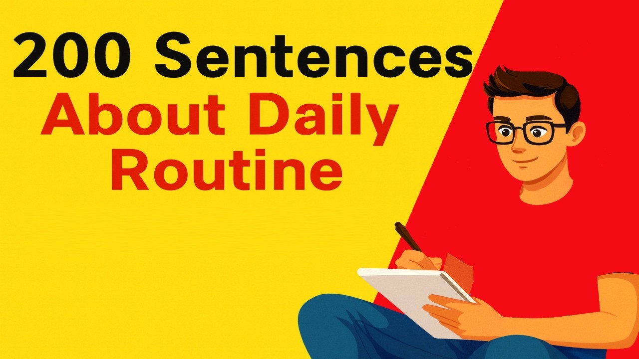 200 Daily Routine Sentences for Fluency | Shadowing Practice to Speak English Naturally