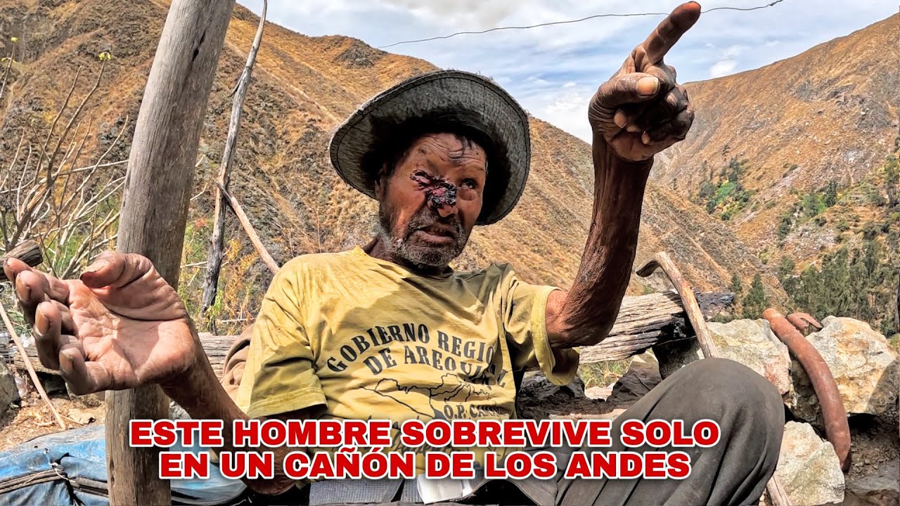 Este hombre SOBREVIVE SOLO en lo profundo de un CAÑÓN de los ANDES - Don Camilo