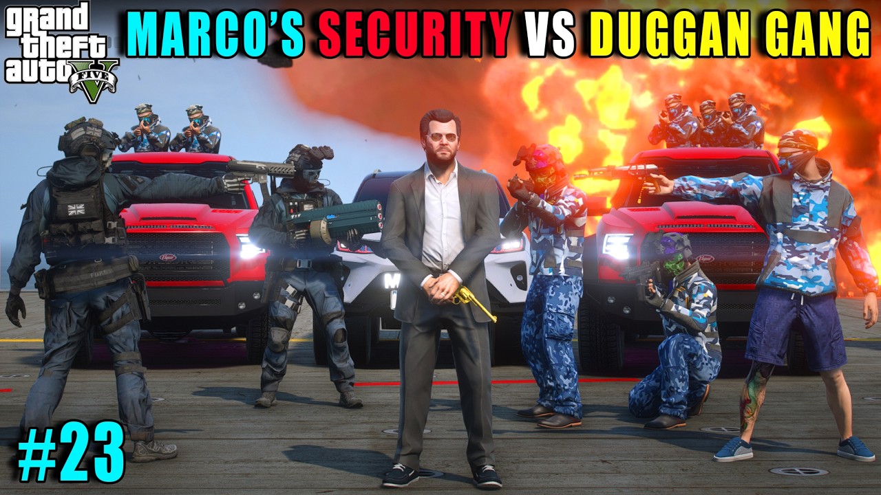 MARCO'S SECURITY VS DUGGAN GANG | GTA 5 GAMEPLAY