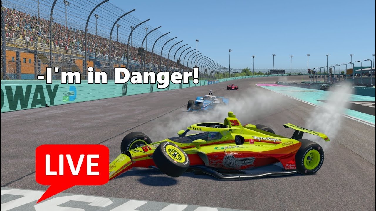 Area 51 iRacing Indycar League Round 1 at Homestead Miami!