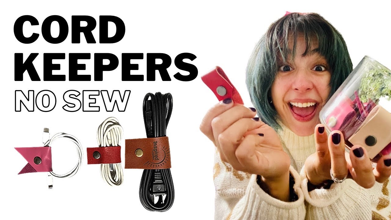 How to make fast and easy cord keepers //No Sew