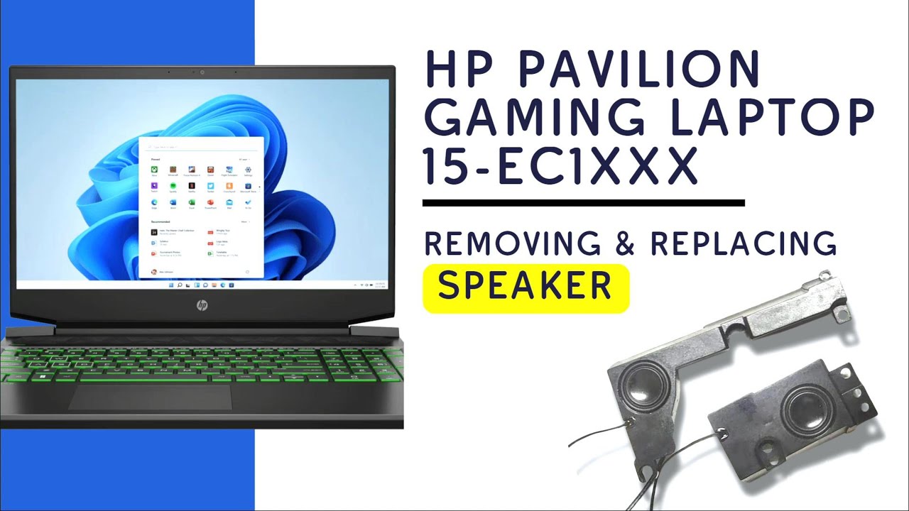 HP Pavilion Gaming 15-ecxxxx - Removing and Replacing Speaker Guide
